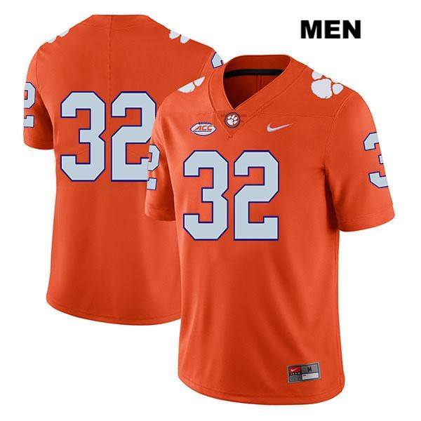 Men's Clemson Tigers #32 Sylvester Mayers Stitched Orange Legend Authentic Nike No Name NCAA College Football Jersey SVS2346IF